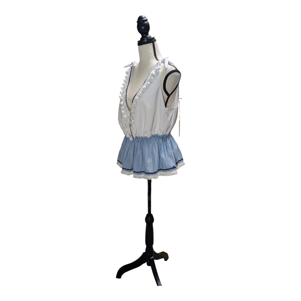 NWT Cotton blend sleeveless top set, Free the Roses - Picture 2 of 11